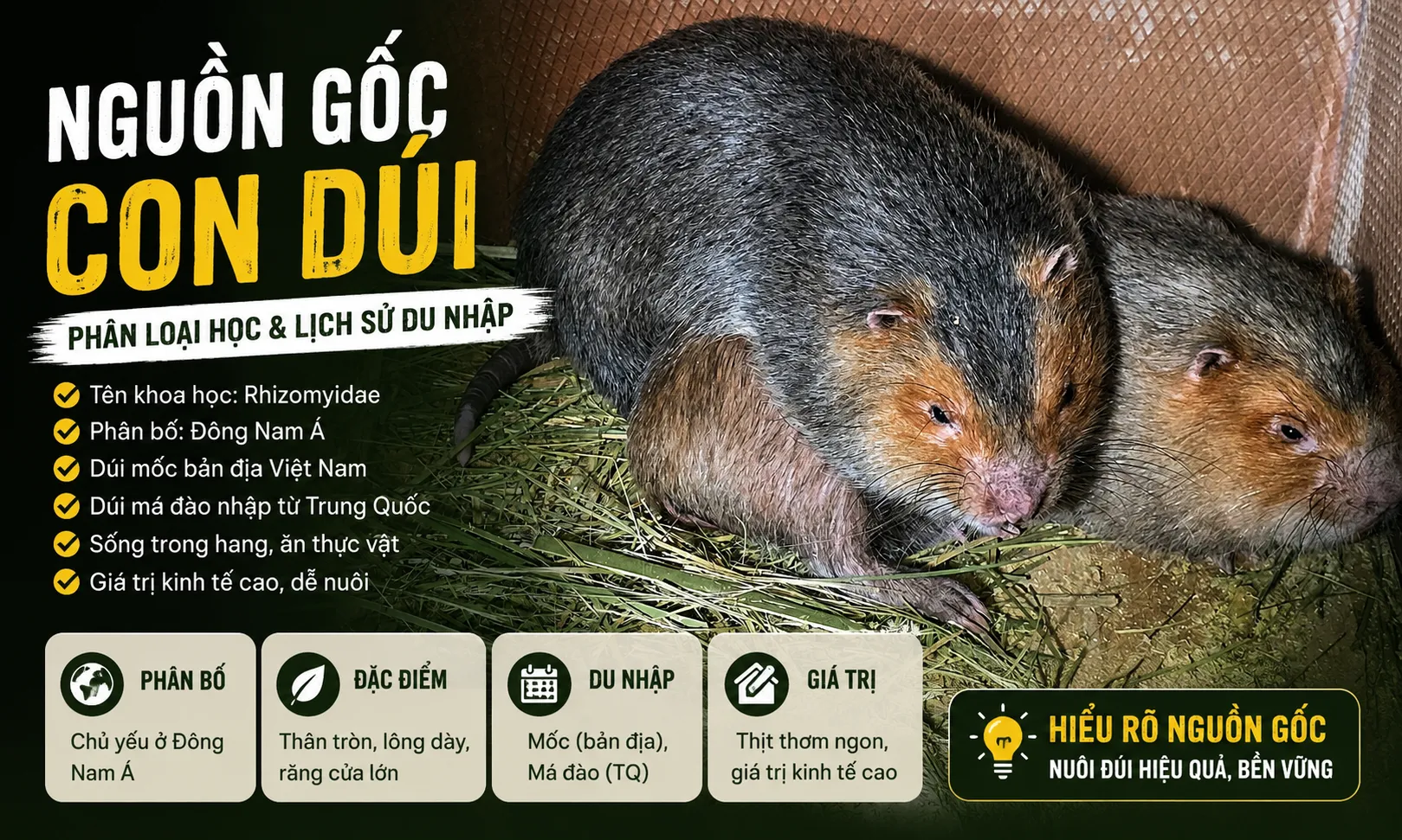 Nguồn Gốc Con Dúi — Phân Loại Học & Lịch Sử Du Nhập
