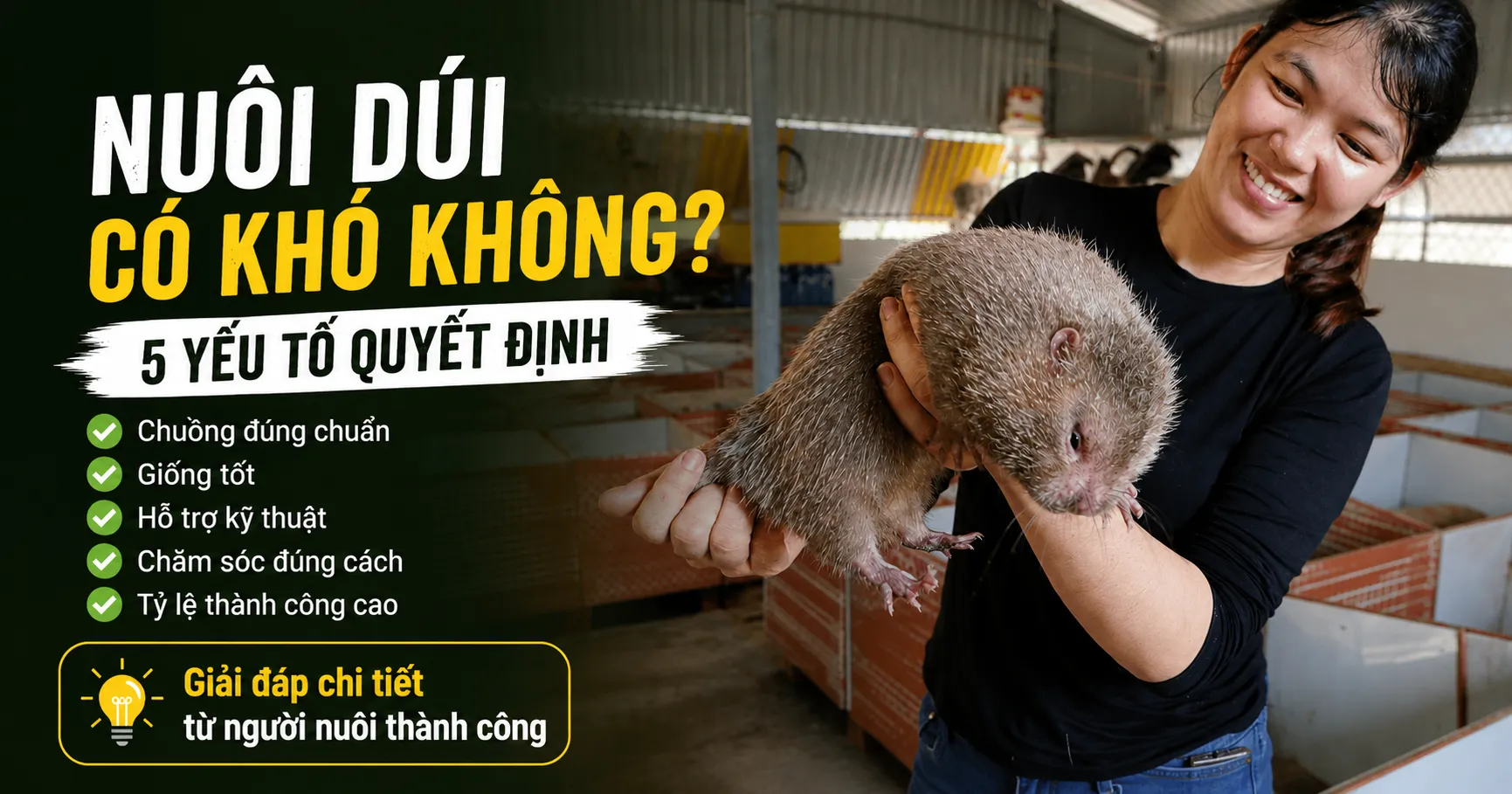 Nuôi Dúi Có Khó Không? — 5 Yếu Tố Quyết Định